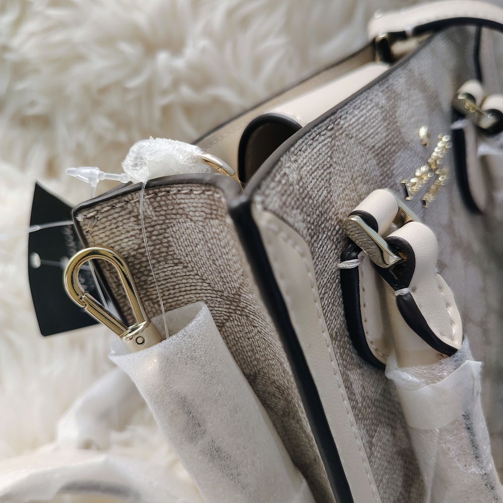 🤩Kate Spade Dark Beige and Cream Signature Spade Flower Mini Tote NWT🤩 - Picture 15 of 17